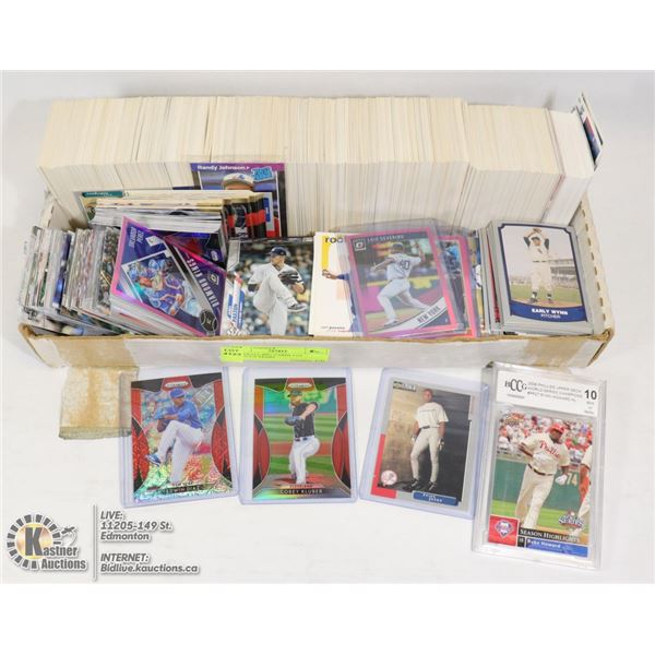 BASEBALL 600+ CARDS LOT VARIOUS YEARS