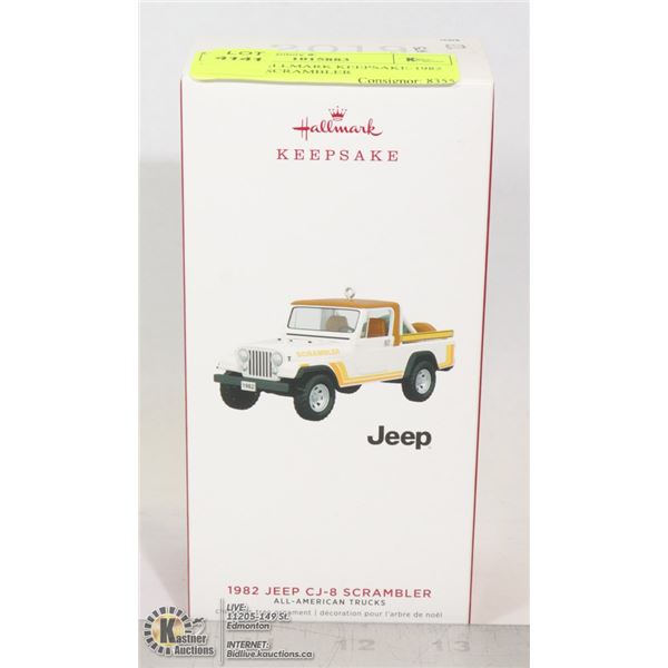 975-123 HALLMARK KEEPSAKE-1982 JEEP CJ-8 SCRAMBLER