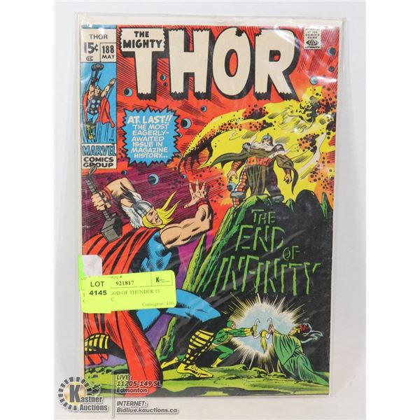 THOR #188 GOD OF THUNDER 15 CENT COMIC