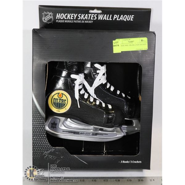 VINTAGE NHL OILERS PAIR HOCKEY