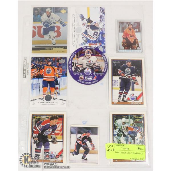 EDMONTON OILER NHL 9 CARD LOT