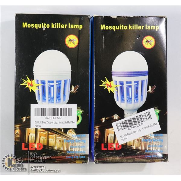 TWO LED MOSQUITO KILLER LAMPS