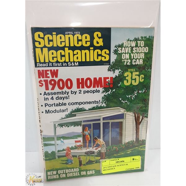 1972 VINTAGE SCIENCE & MECHANICS