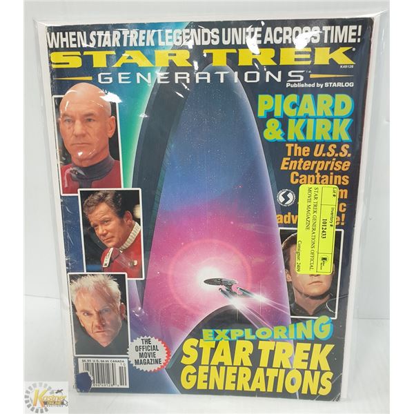 STAR TREK GENERATIONS OFFICIAL MOVIE MAGAZINE