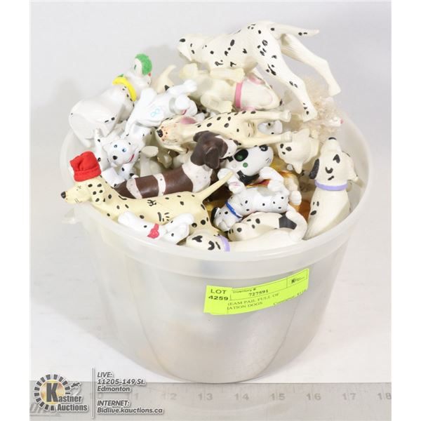 ICE CREAM PAIL FULL OF DALMATIAN DOGS