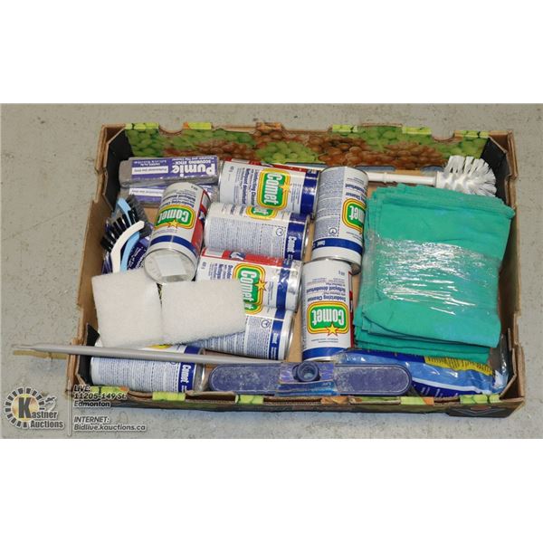 LARGE FLAT WITH NEW PROFESSIONAL CLEANING SUPPLIES