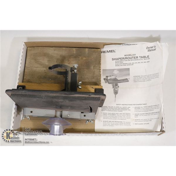 DREMEL SHAPER ROUTER TABLE