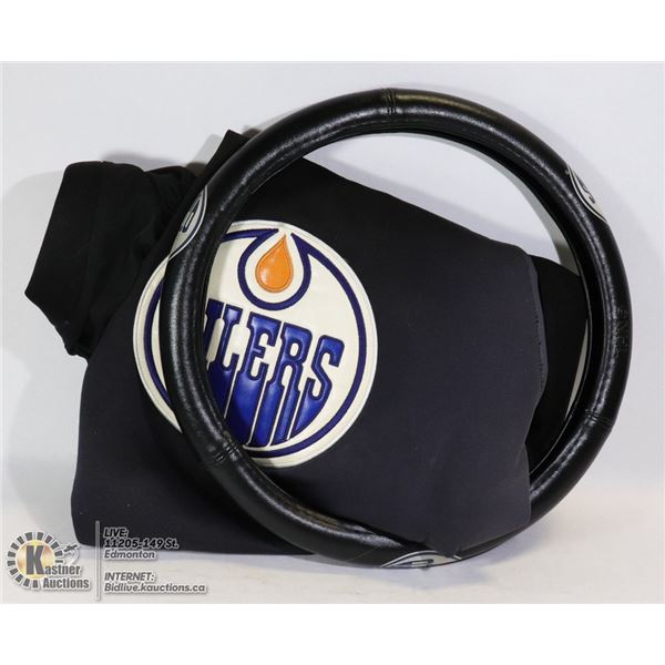 BOX OF OILERS CAR DECOR