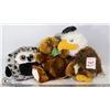 Image 1 : BOX WITH NEW PLUSH STUFFED ANIMALS INCLUDING