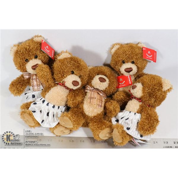 5 NEW BROWN SUGAR BEARS