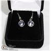 Image 1 : STERLING SILVER 2 CT CZ DIAMOND EARRINGS