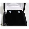 Image 1 : .925 SILVER .25 CT CRYSTAL DIAMOND EARRINGS