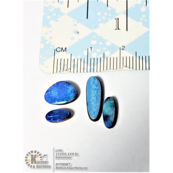 14)  LOT OF 5 NATURAL BLUE AUSTRALIAN