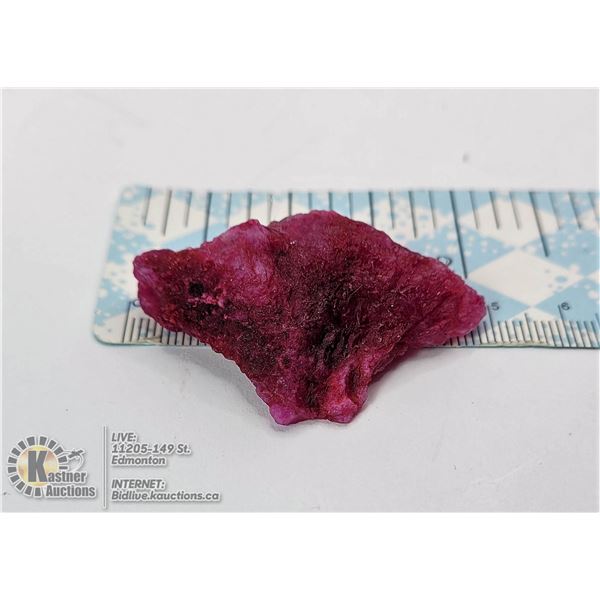 25)  NATURAL ROUGH RED RUBY GEMSTONE