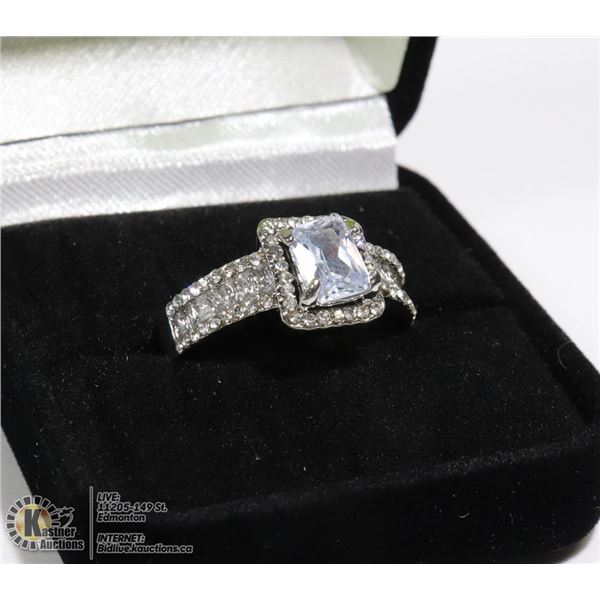 STAMPED 925 SILVER RING SZ 10