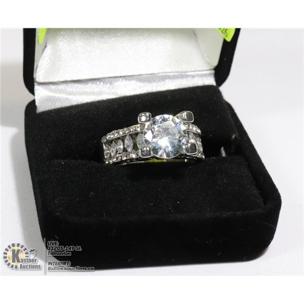 STAMPED 925 SILVER RING SZ 11