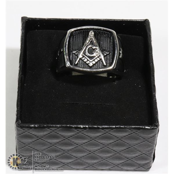 MENS FREEMASON RING SIZE 11