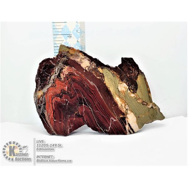 2)  NATURAL AGATE SLICE MINERAL SPECIMEN