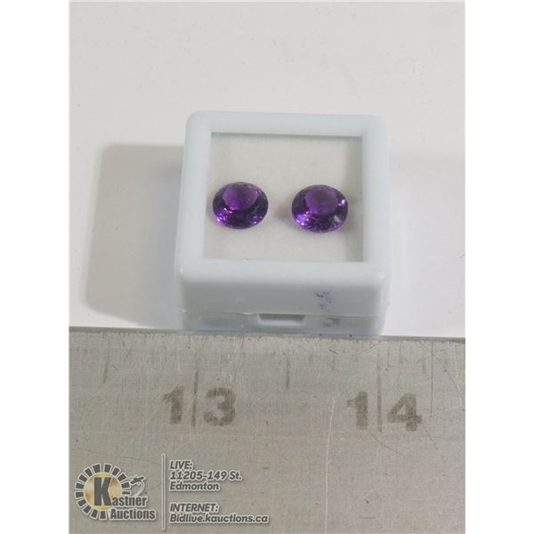 #55-PURPLE AMETHYST GEMSTONES 3.5ct