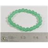 Image 1 : #296-GREEN ADVENTURINE BEAD BRACELET 7.5"/ 8mm