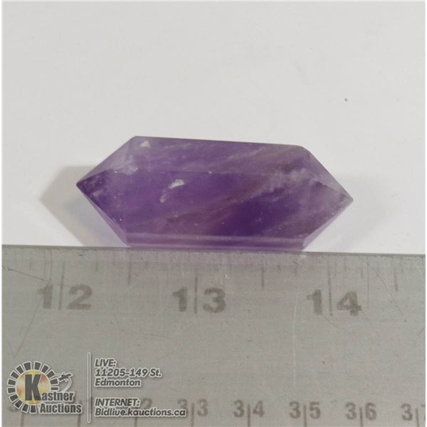 #207-AMETHYST QUARTZ 28.90g/ W-21.8mm L-54.4mm
