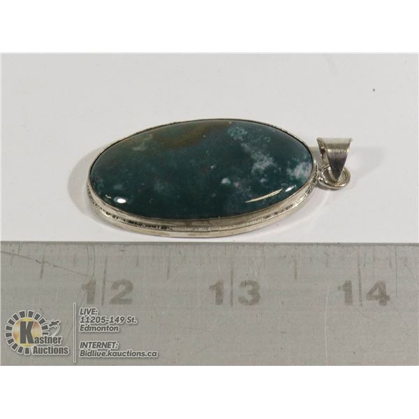 #216-INDIA BLOODSTONE PENDANT