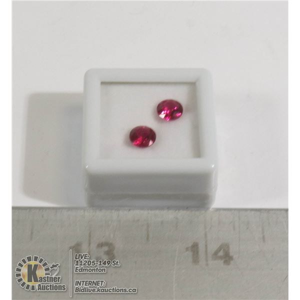 #63-RED RUBY GEMSTONES 1.95ct