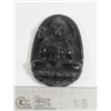 Image 1 : #280-NATURAL BLACK OBSIDIAN BUDDHA PENDANT