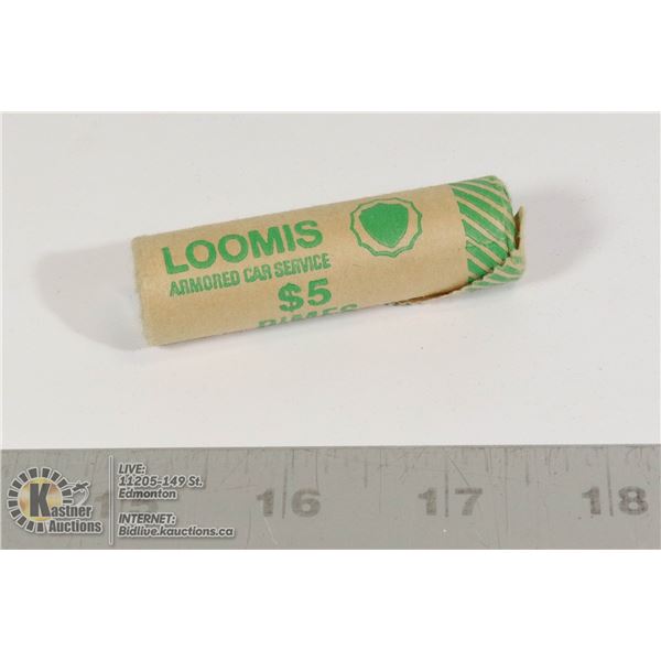 1974  UNCIRCULATED ROLL OF CANADIAN 10 CENTS