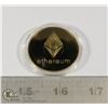 Image 1 : GOLD ETHEREUM (ETH) COIN IN PROTECTIVE CASE