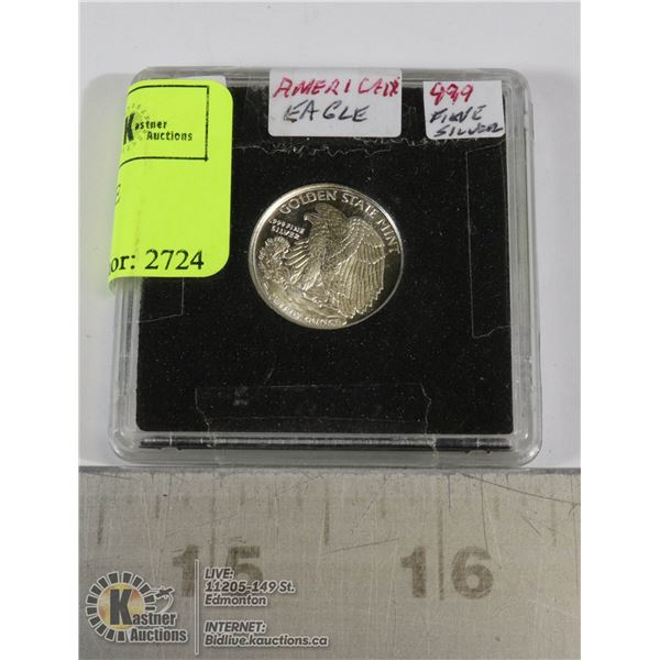 3)  AMERICAN EAGLE .999 FINE SILVER