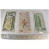 Image 1 : UNCLAIMED LOT OF 3 CANADIAN $1 AND $2 BILLS