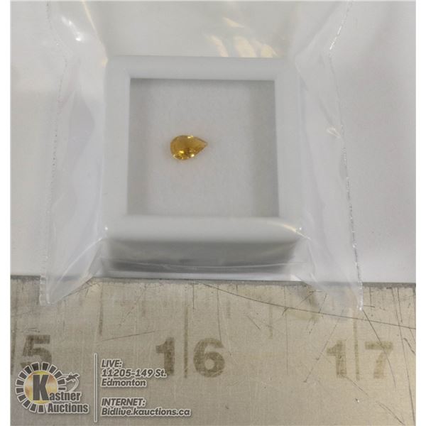 GENUINE CITRINE GEMSTONE PEAR SHAPE