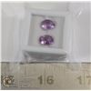 Image 1 : x2 GENUINE AMETHYST GEMSTONES