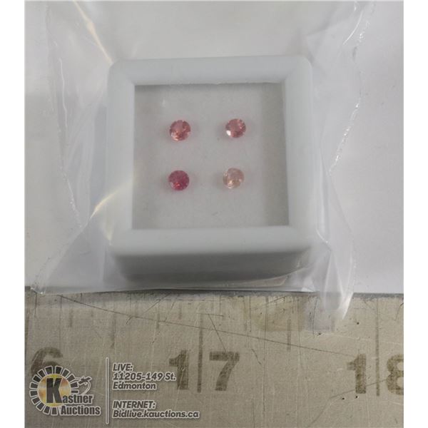 x4 GENUINE TOURMALINE GEMSTONES