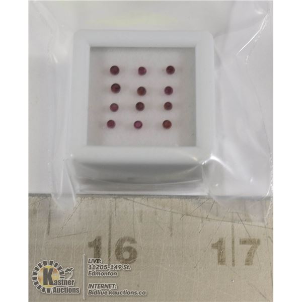x12 GENUINE GARNET GEMSTONES