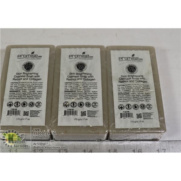 3 BARS OF PROMISE CBD SKIN BRIGHTENING OATMEAL