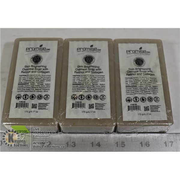3 BARS OF PROMISE CBD SKIN BRIGHTENING OATMEAL