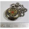 Image 1 : VINAR SILVER PHOENIX POCKET WATCH W/CHAIN