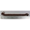 Image 1 : LARGE MENS COPPER CURB LINK BRACELET