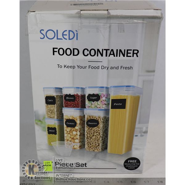 SOLEDI 7 PIECE FOOD CONTAINER SET