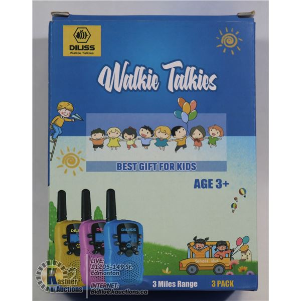 DILISS WALKIE TALKIES 3 PACK