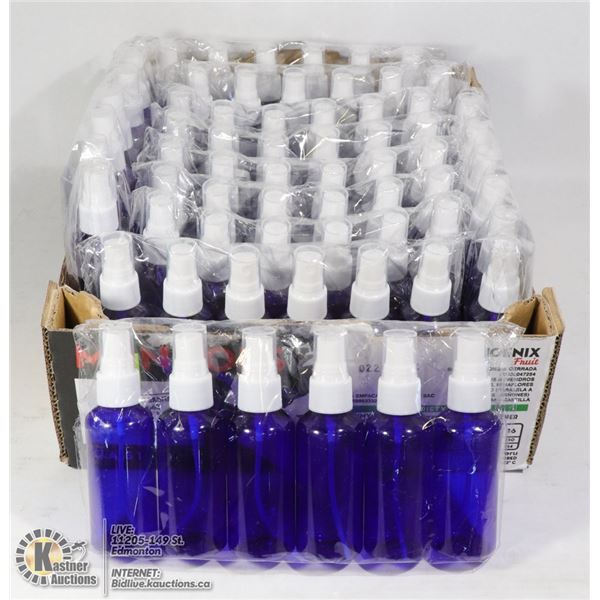 FLAT OF SMALL PLASTIC SPRAY BOTTLES