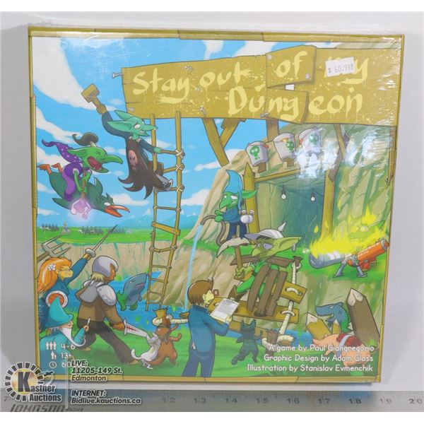 STAY OUT OF MY DUNGEON BOARD GAME