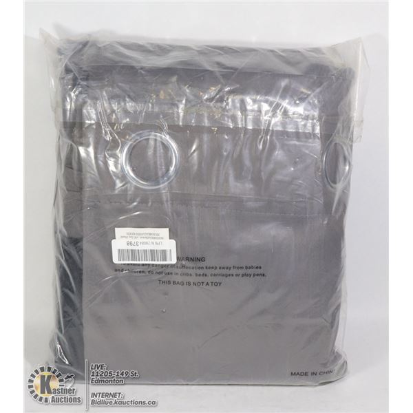 SET OF 2 BLACKOUT CURTAIN PANELS WITH GROMMETS