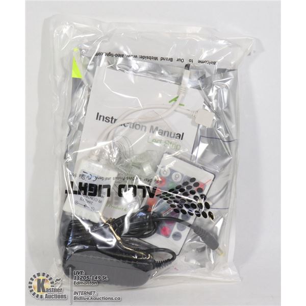 LED STRIP KIT WITH REMOTE AND POWER SUPPLY