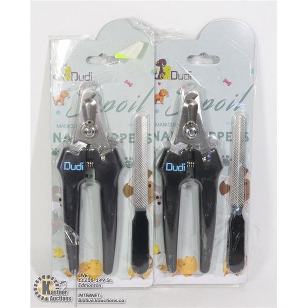 TWO DOG NAIL CLIPPERS WITH FILE