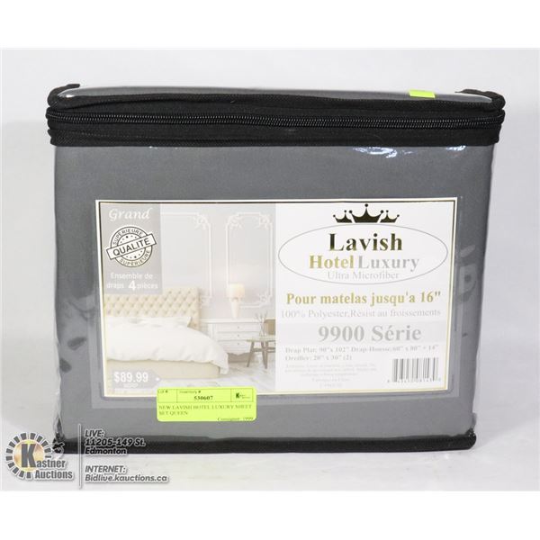 NEW LAVISH HOTEL LUXURY SHEET SET QUEEN