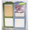 Image 1 : SET OF 2 WOOD FRAMED 12 MONTH CALENDAR HOLDERS