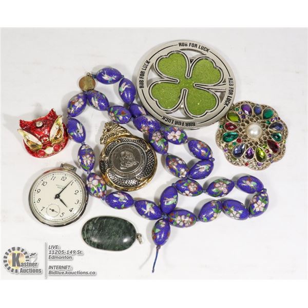 BAG OF MISC JEWELERY